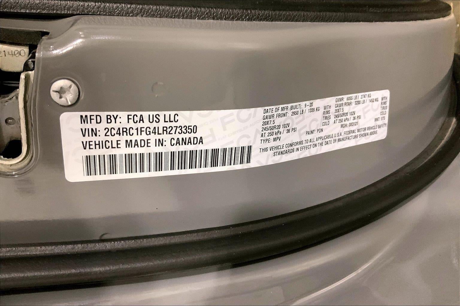 2020 Chrysler Pacifica Touring