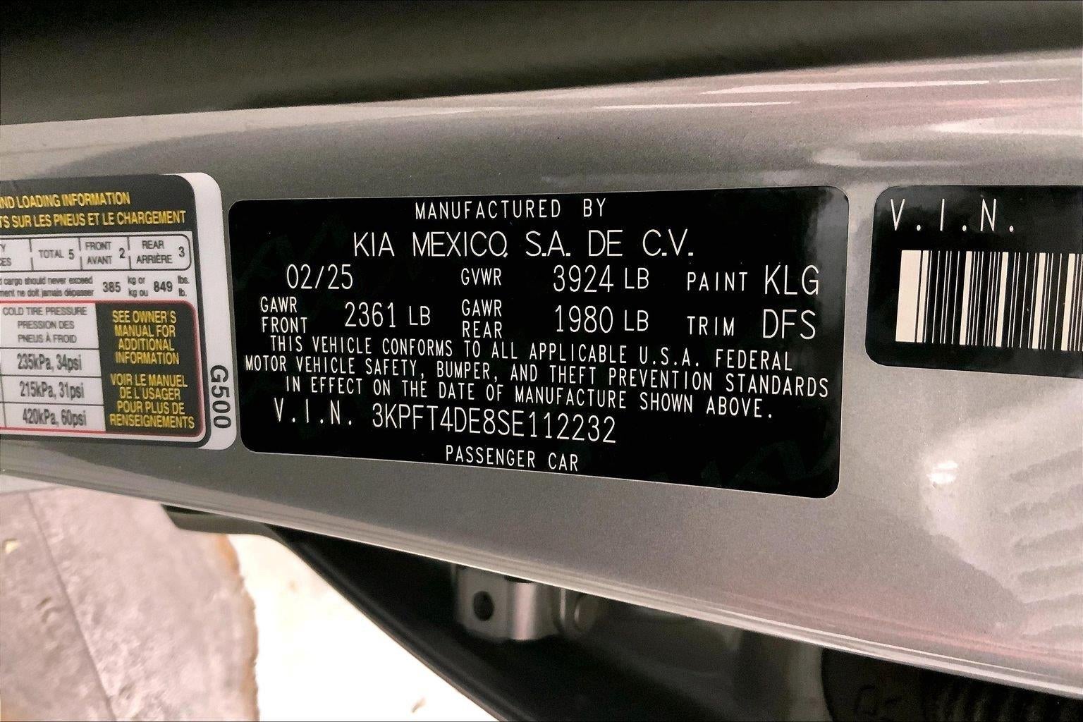 2025 Kia K4 LXS