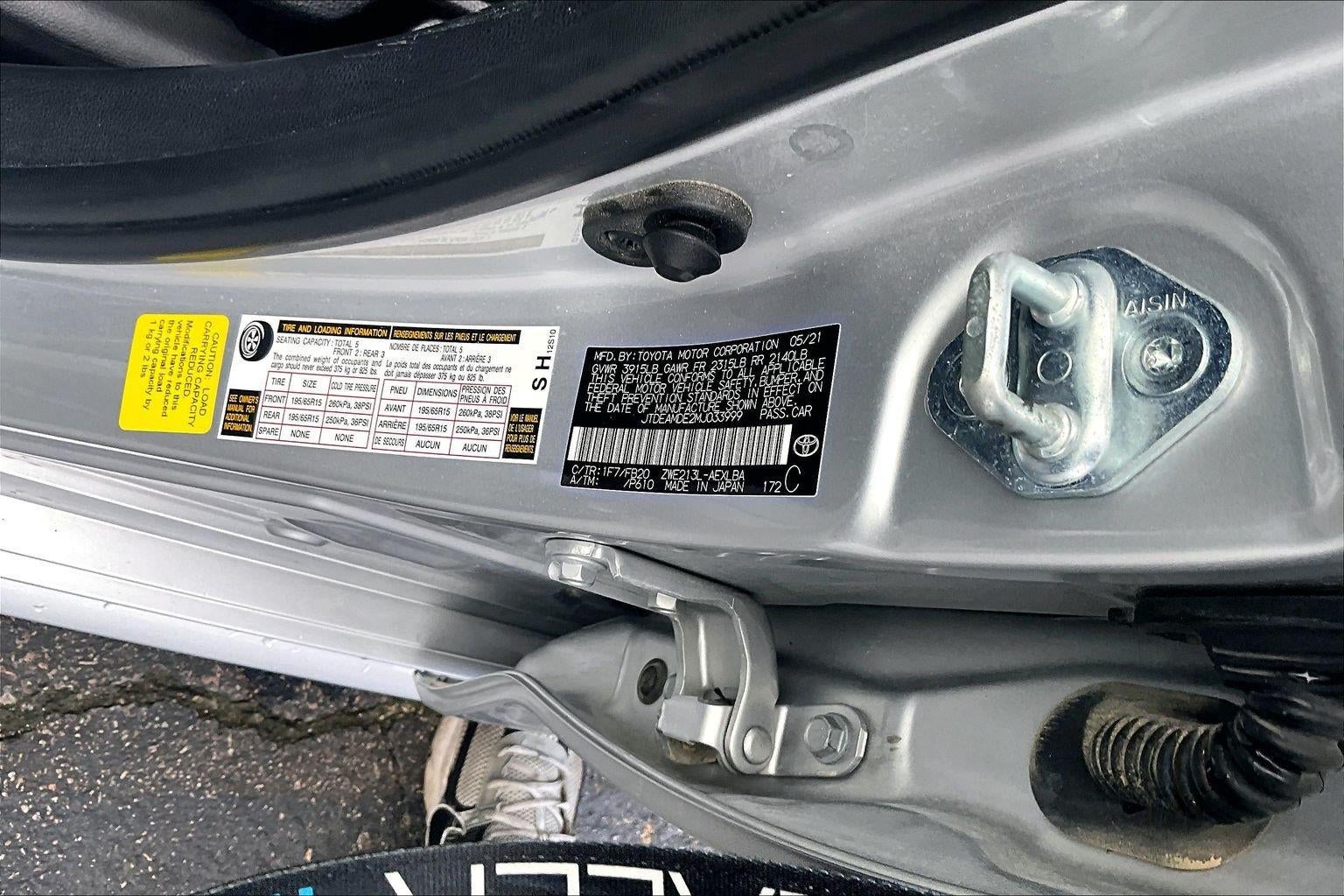 2021 Toyota Corolla Hybrid LE