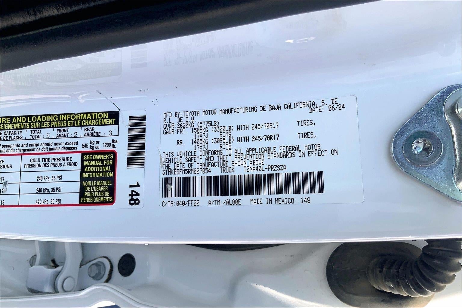 2024 Toyota Tacoma 2WD SR5