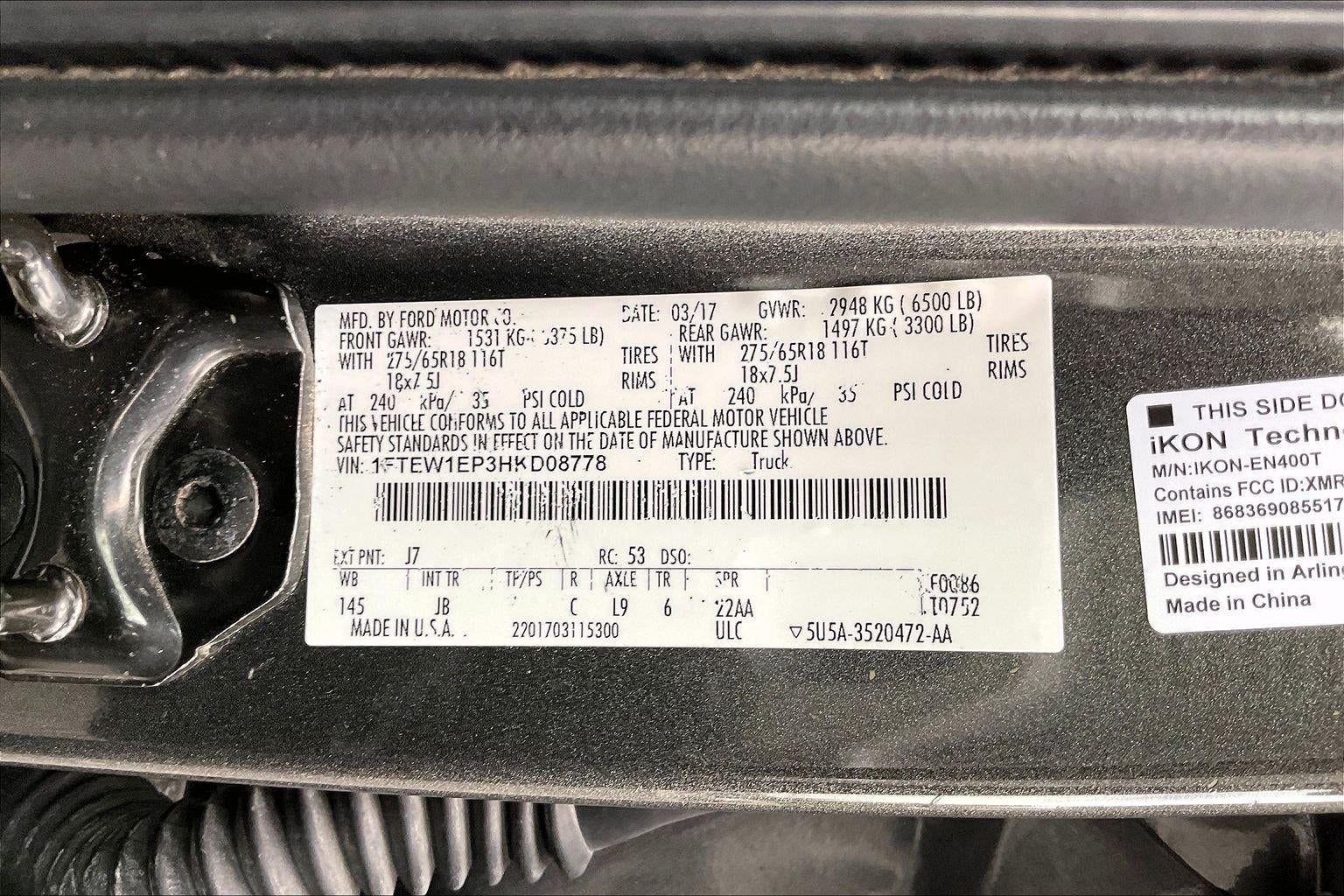 2017 Ford F-150 XL