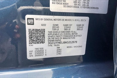 2022 Chevrolet Silverado 1500 LTD High Country